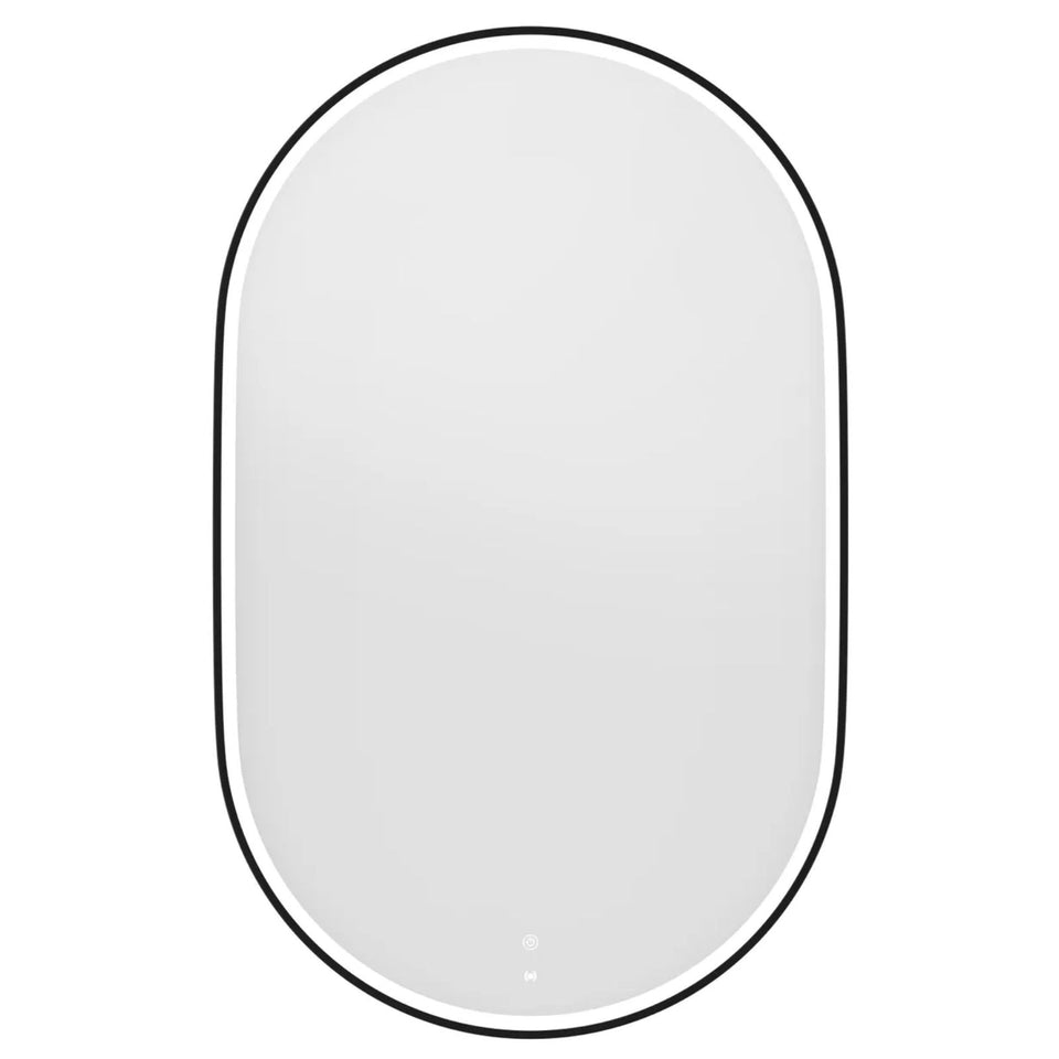 Otti LED Noosa 900mm x 600mm Metal Frame Tuffi Mirror - Black