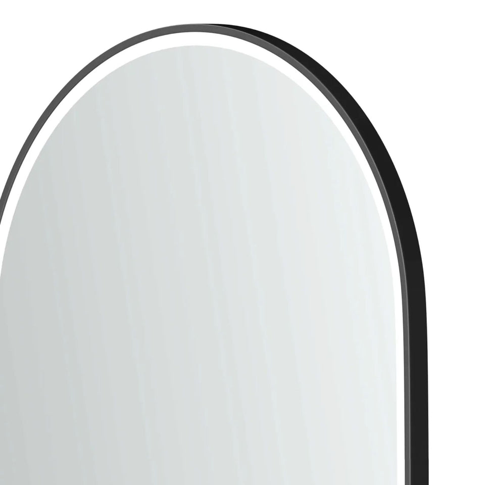 Otti LED Noosa 900mm x 600mm Metal Frame Tuffi Mirror - Black