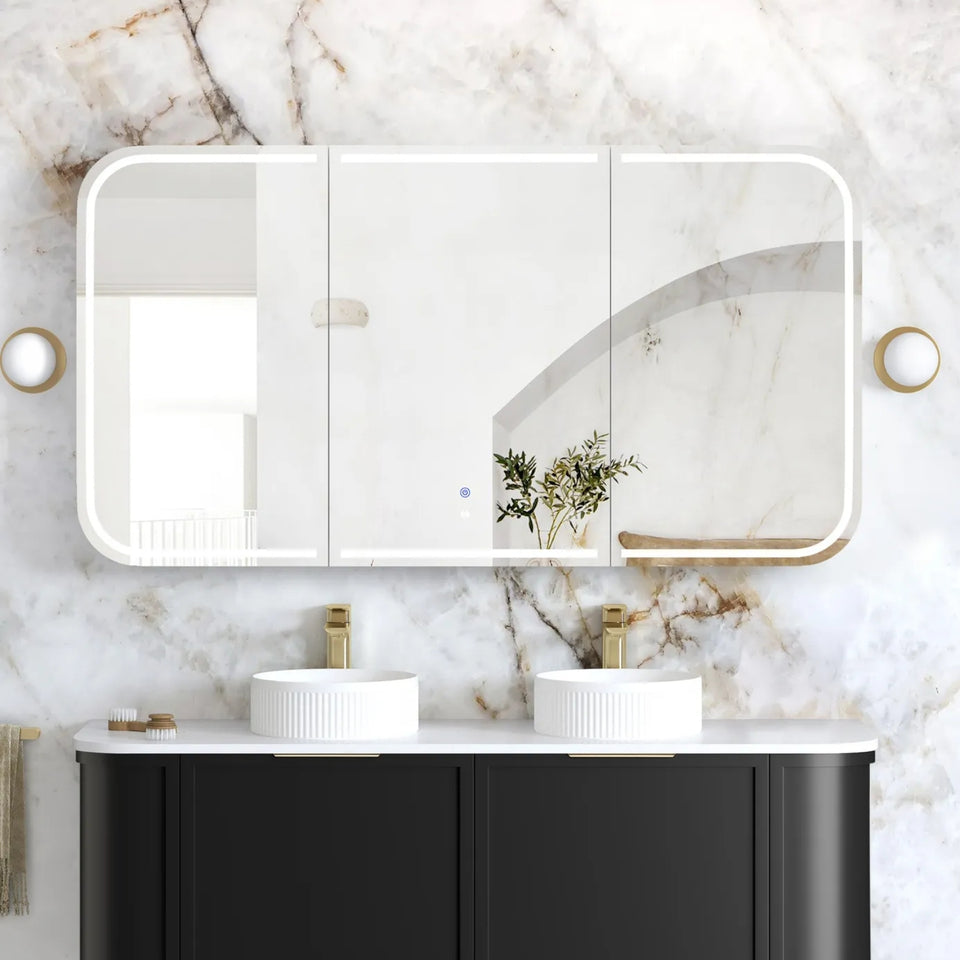 Otti Newport LED Shaving Cabinet Premium Edition - Black