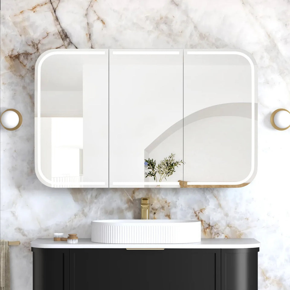 Otti Newport LED Shaving Cabinet Premium Edition - Black