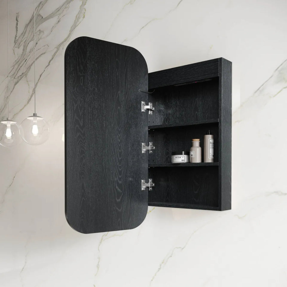 Otti Newport LED Shaving Cabinet Premium Edition - Black
