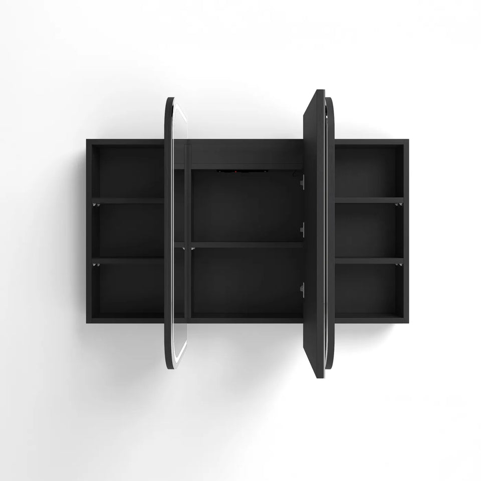 Otti Newport LED Shaving Cabinet Premium Edition - Black