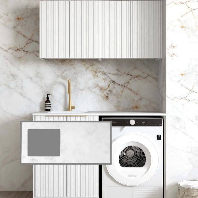Otti Noosa 1305mm Laundry Set B - White
