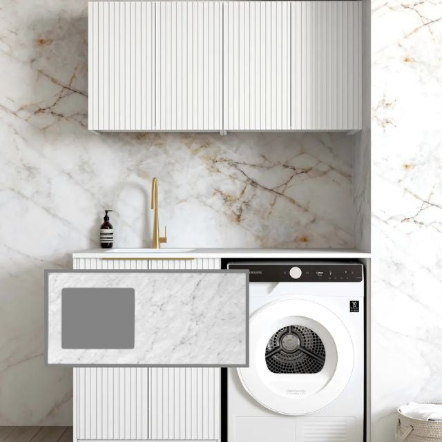 Otti Noosa 1305mm Laundry Set B - White