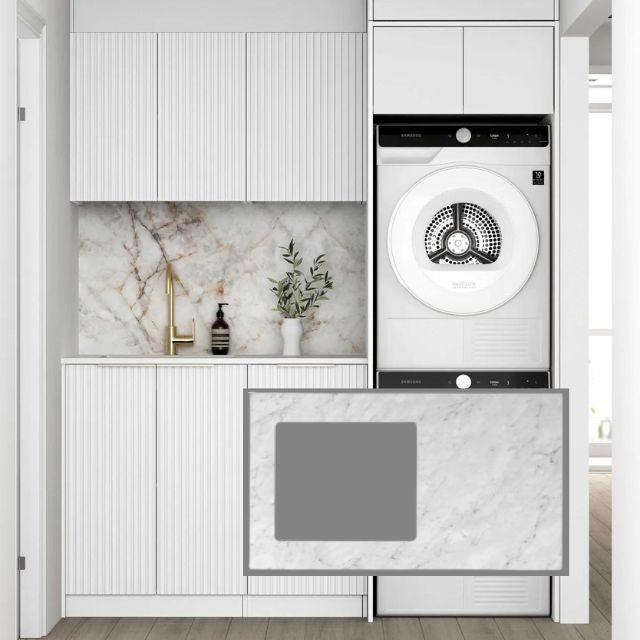 Otti Noosa 1715mm Laundry Set C - White