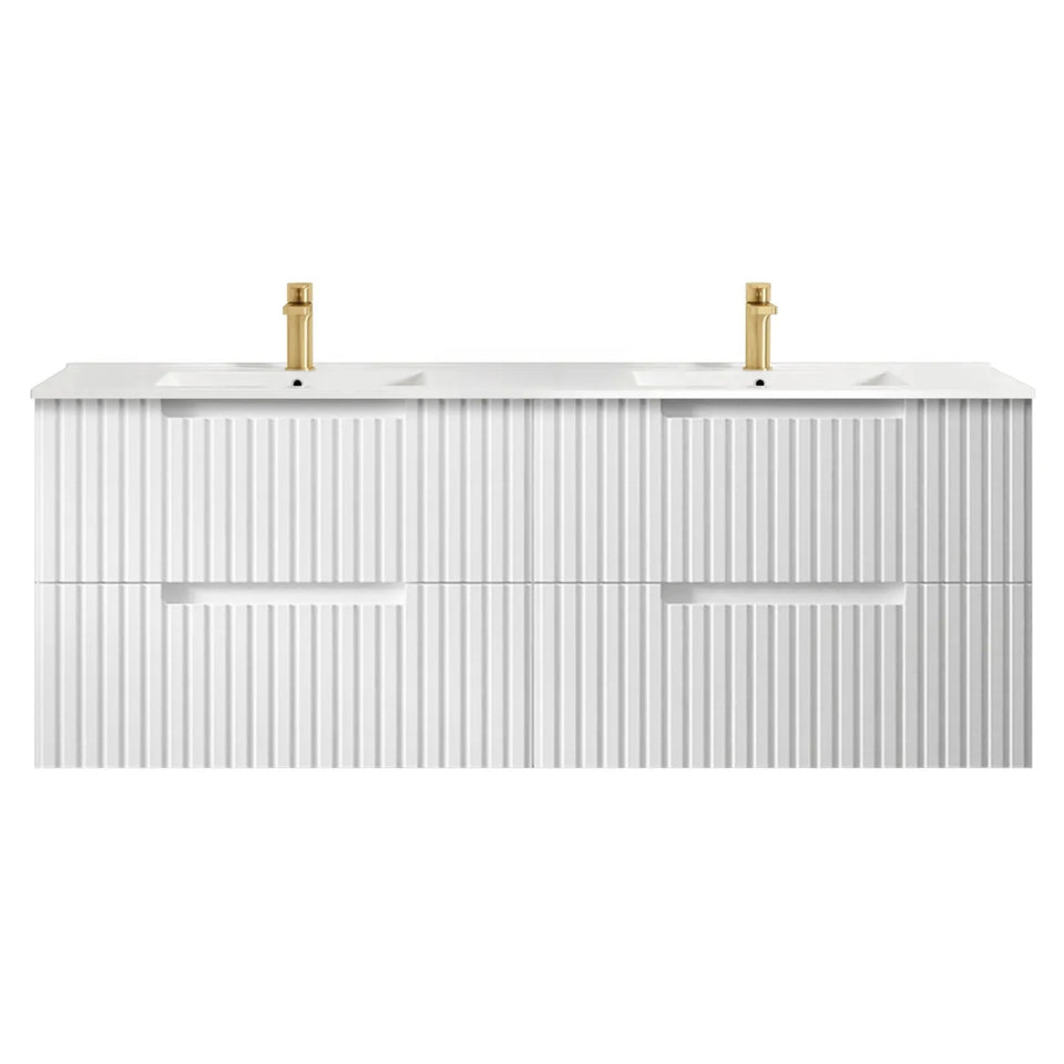 Otti Noosa Wave Board Wall Hung Vanity with Slimline Ceramic Top