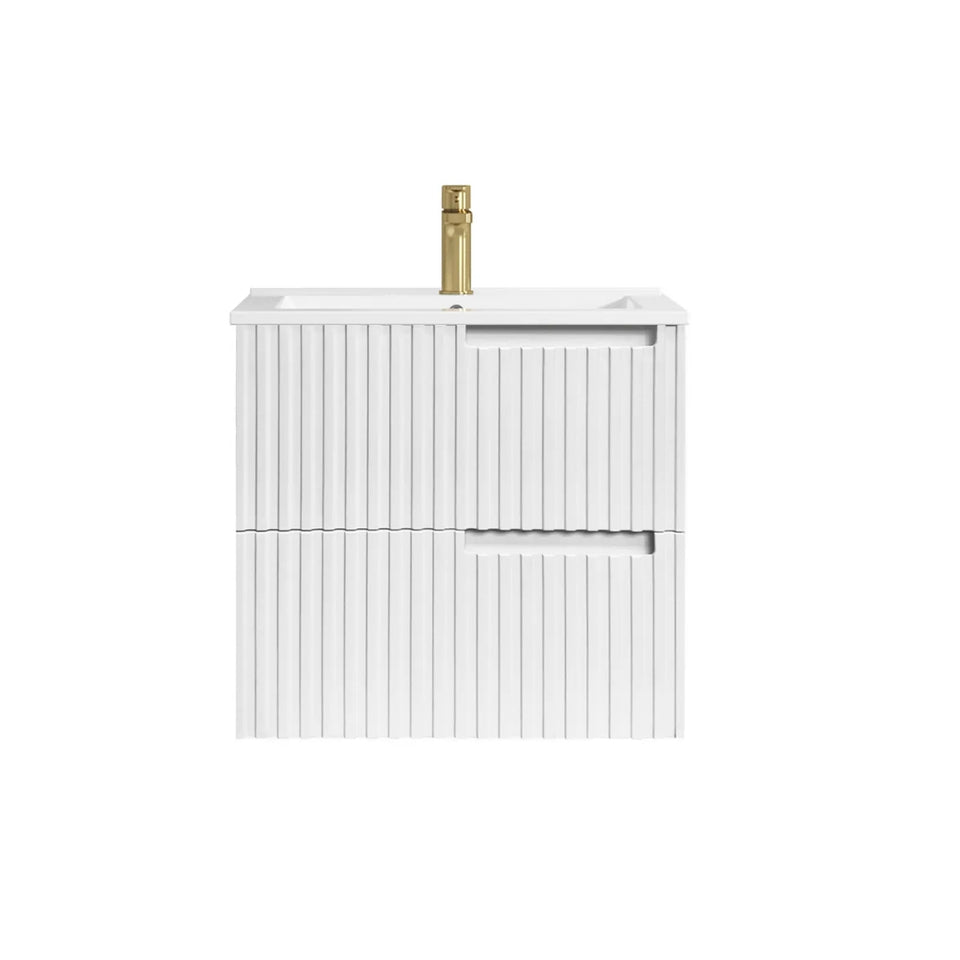Otti Noosa Wave Board Wall Hung Vanity with Slimline Ceramic Top