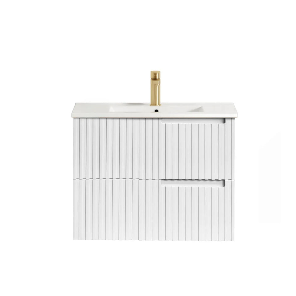 Otti Noosa Wave Board Wall Hung Vanity with Slimline Ceramic Top