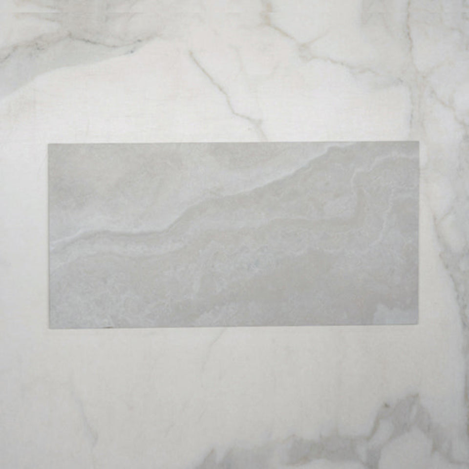 Pearl Ivy Vein Cut Travertine Look Tile Tech Grip 300 x 600 x 10mm Porcelain