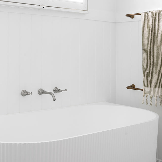 Phoenix Cromford Basin / Bath Wall Set Brushed Nickel