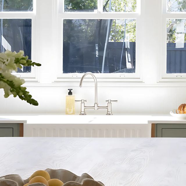Phoenix Cromford Exposed Sink Set Brushed Nickel