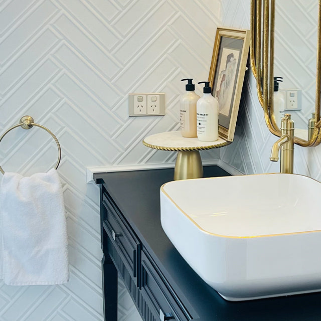 Phoenix Cromford Hand Towel Holder Brushed Gold