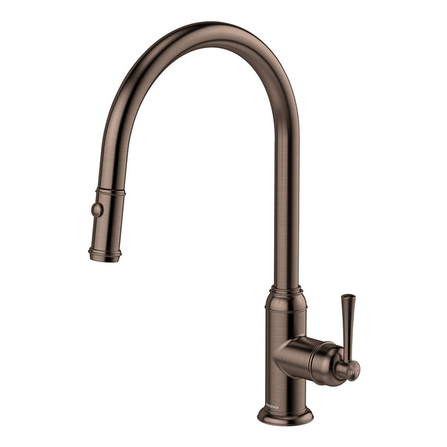 Phoenix Cromford Pull Out Sink Mixer 230mm - Brushed Bronze 134-7120-24-1 - The Blue Space