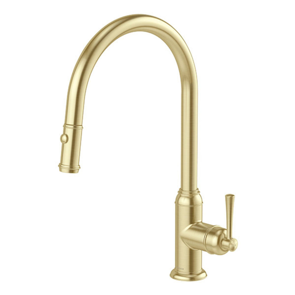 Phoenix Cromford Pull Out Sink Mixer - Brushed Gold
