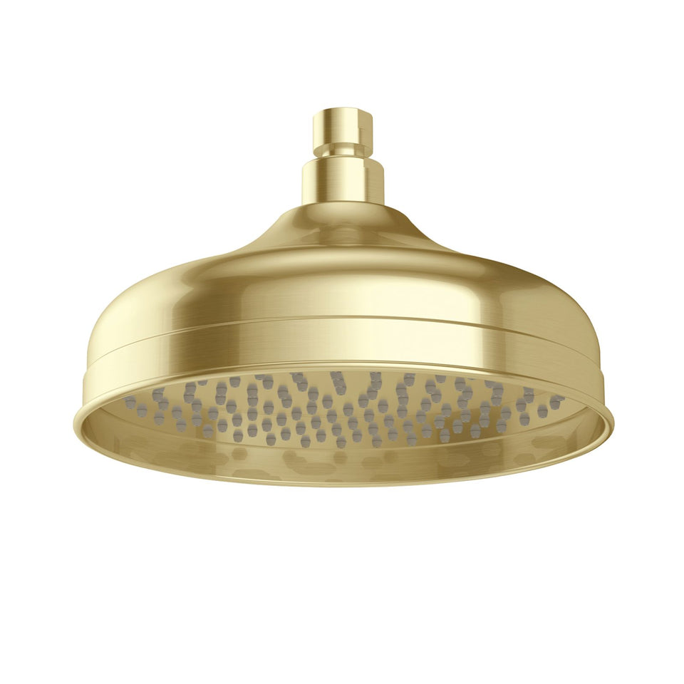 Phoenix Cromford Shower Rose 210mm Brushed Gold