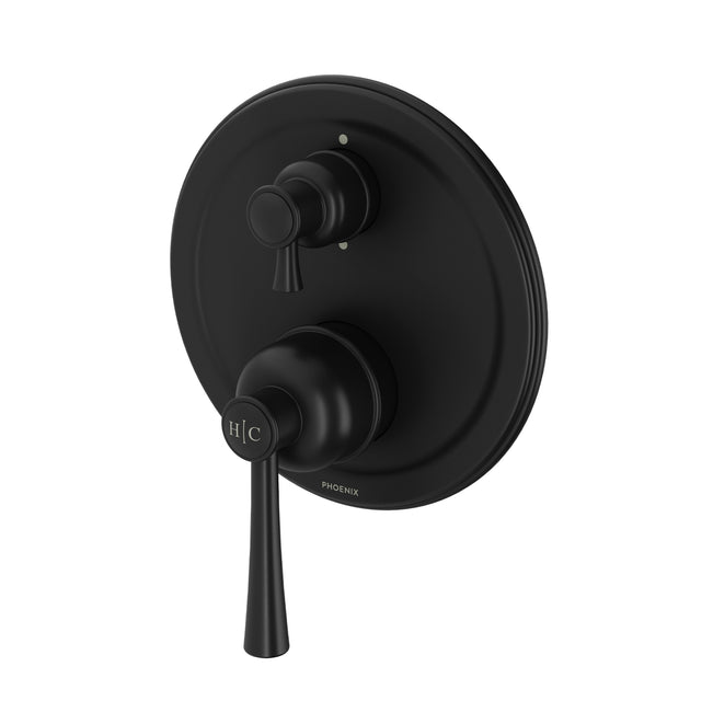 Phoenix Cromford SwitchMix Shower / Bath Diverter Mixer (Complete Kit) - Matte Black