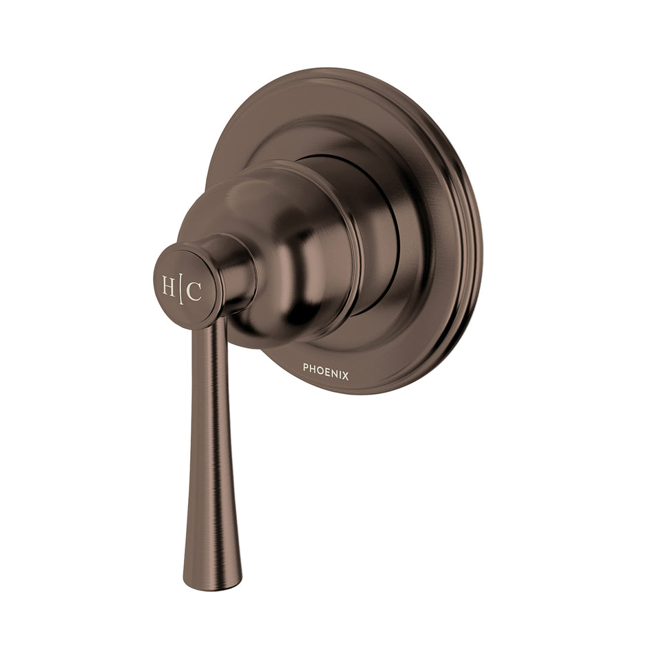 Phoenix Cromford SwitchMix Shower / Wall Mixer - Brushed Bronze (Complete Kit)