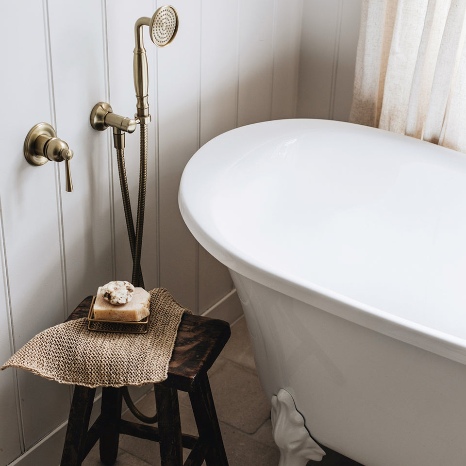 Phoenix Cromford SwitchMix Shower / Wall Mixer Brushed Gold (Complete Kit)