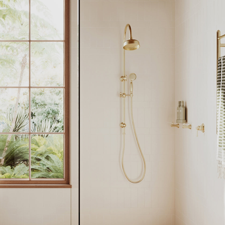Phoenix Cromford SwitchMix Shower / Wall Mixer Brushed Gold (Complete Kit)