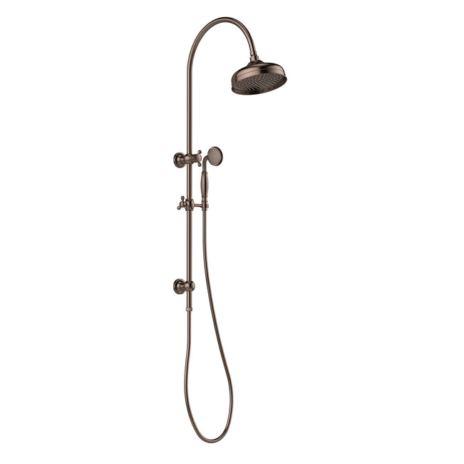 Phoenix Cromford Twin Shower 210mm Rose - Brushed Bronze 134-6502-24 - The Blue Space