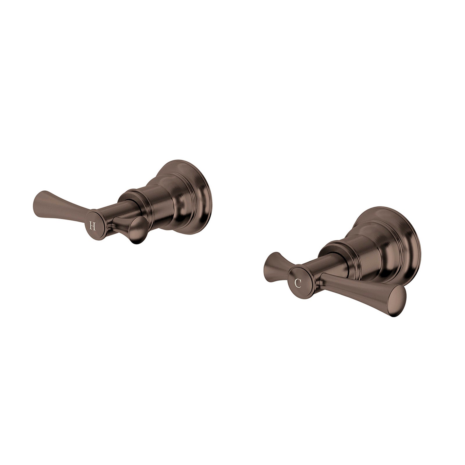 Phoenix Cromford Wall Top Assemblies - Brushed Bronze 134-0600-24-1 - The Blue Space