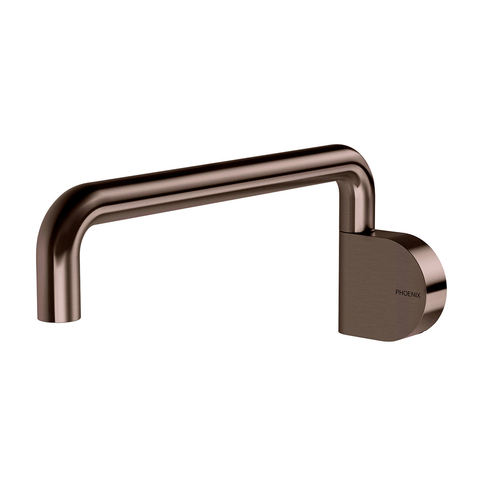 Phoenix Designer Swivel Bath Outlet 230mm Round - Brushed Bronze
