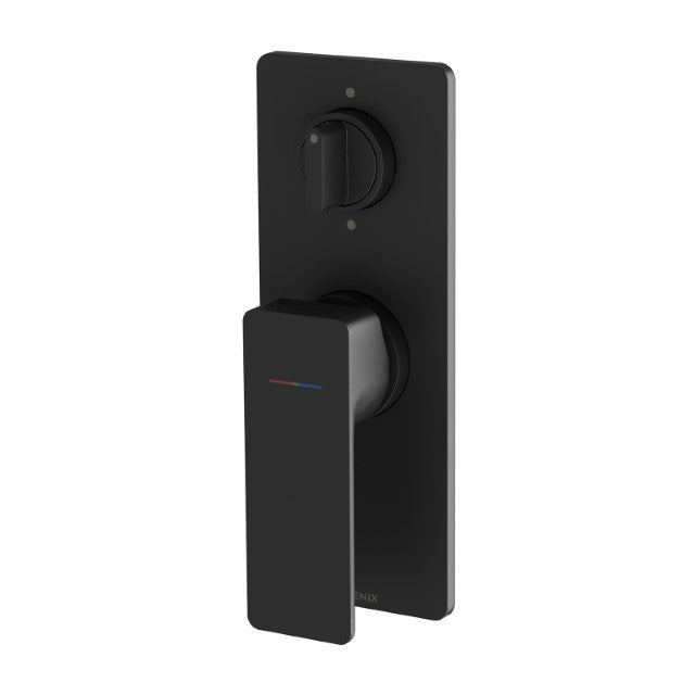 Phoenix Gloss MKII SwitchMix Shower / Bath Diverter Mixer Matte Black - FULL KIT