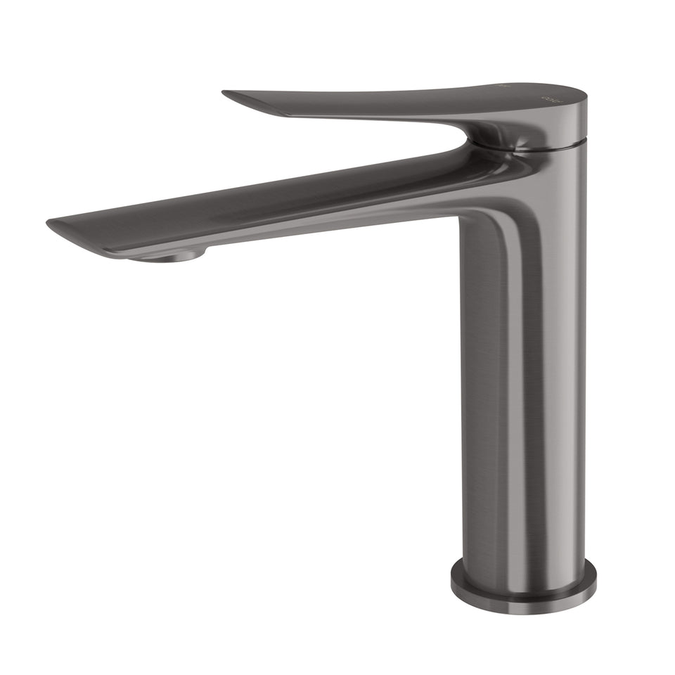 Phoenix Kusabi Basin Mixer - Brushed Carbon
