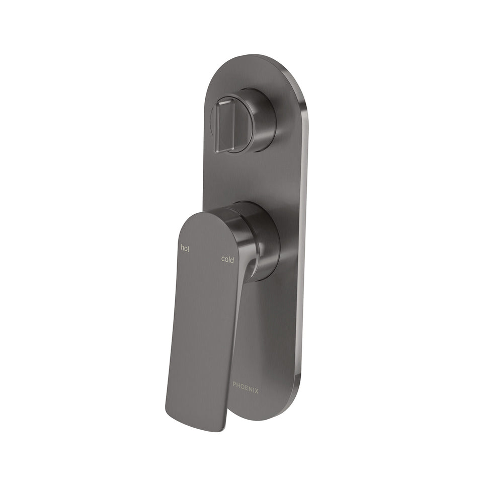 Phoenix Kusabi SwitchMix Shower / Bath Diverter Mixer - Brushed Carbon