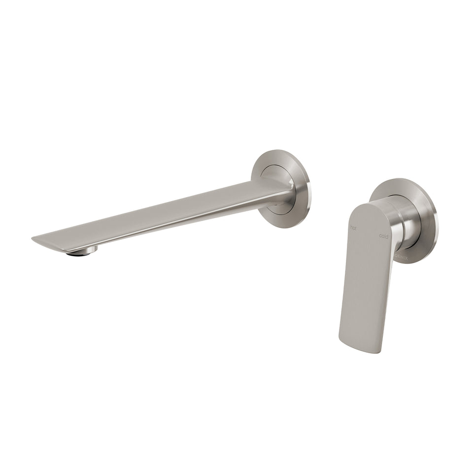 Phoenix Kusabi SwitchMix Wall Basin / Bath Mixer Set 200mm - Brushed Nickel