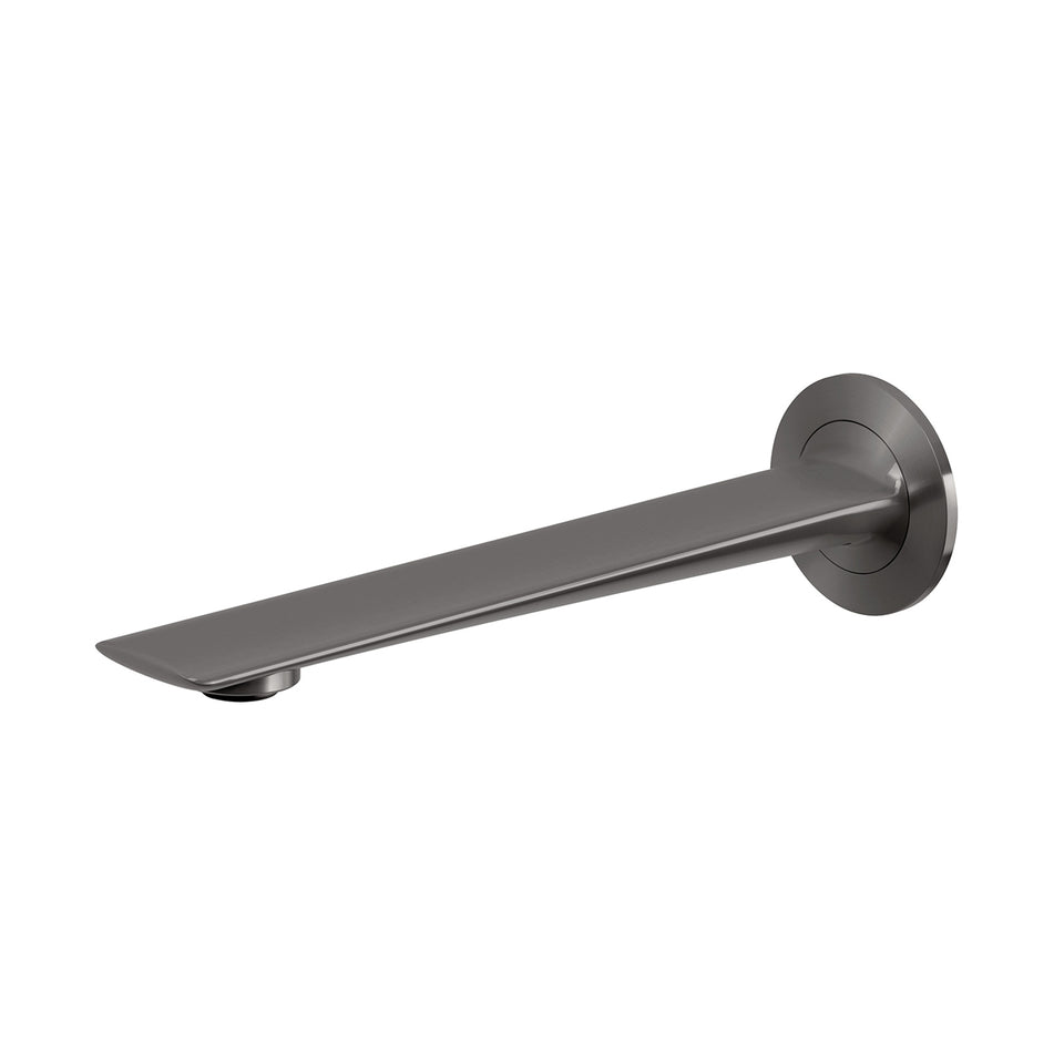 Phoenix Kusabi Wall Basin / Bath Outlet 200mm - Brushed Carbon