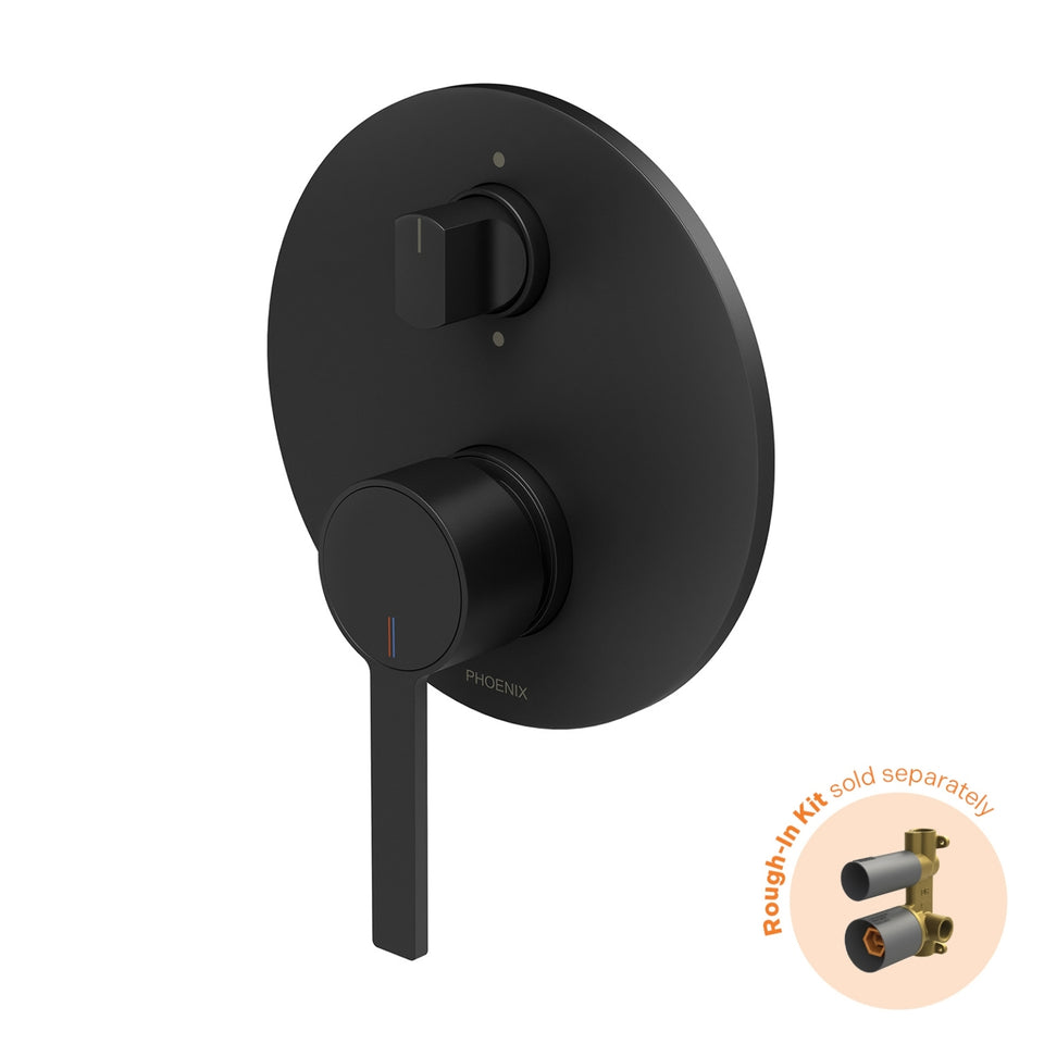Phoenix Lexi MKII SwitchMix Shower/Bath Diverter Mixer (Fit-Off Kit Only) - Matte Black