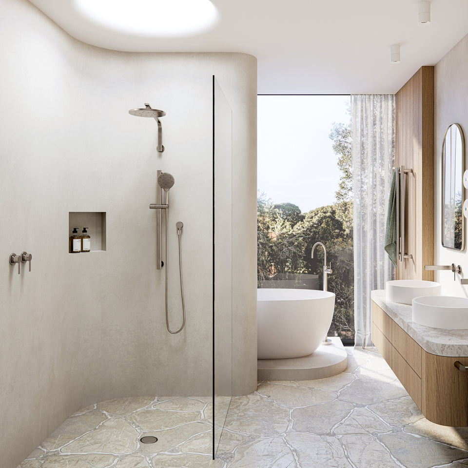 Phoenix Lexi MKII SwitchMix Shower/Wall Mixer - Brushed Nickel