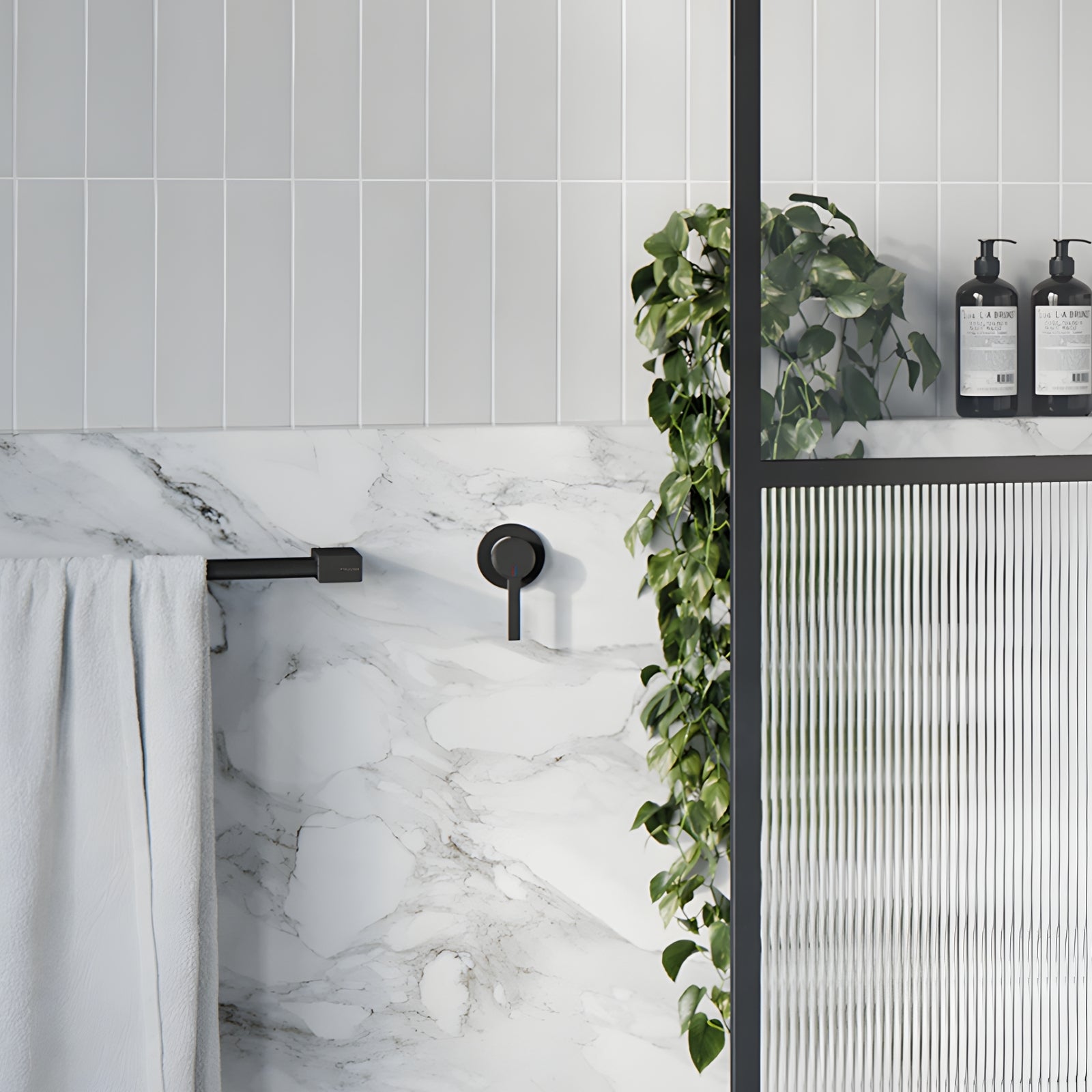 Main Phoenix Lexi Mkii Switchmix Shower Wall Mixer Fit Off Kit Only - Matte Black 123-2805-10-1 - The Blue Space