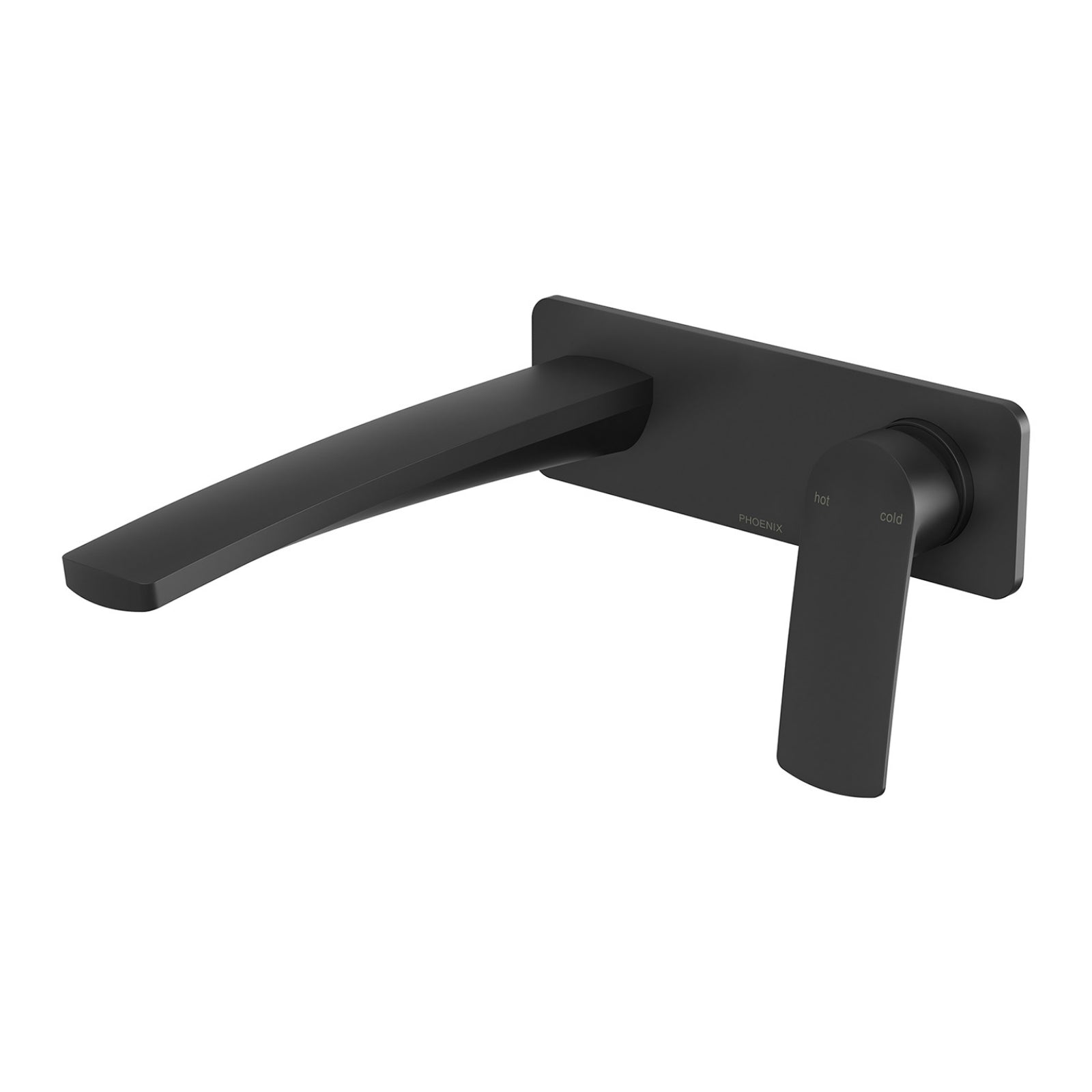 Phoenix Mekko SwitchMix Wall Basin / Bath Mixer Set 200mm Matte Black (Complete Kit) 115-2810-10-1-KIT - The Blue Space
