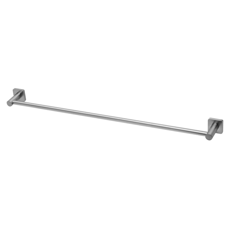 Phoenix Radii SS 316 Single Towel Rail Square Plate 800mm