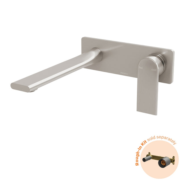 Phoenix Teel SwitchMix Wall Basin / Bath Mixer Set 200mm Brushed Nickel (Fit-Off Kit Only)