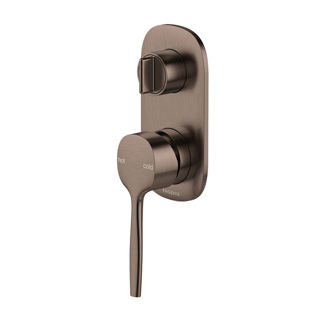 Phoenix Switchmix Shower Bath Diverter Mixer Complete Kit - Brushed Bronze 139-2910-24-1 - The Blue Space