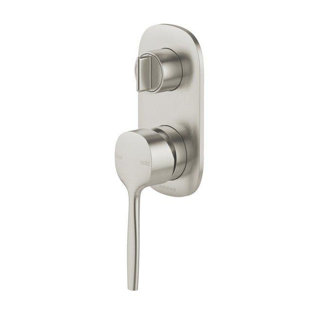 Phoenix Switchmix Shower Bath Diverter Mixer Complete Kit - Brushed Nickel 139-2910-40-1 - The Blue Space