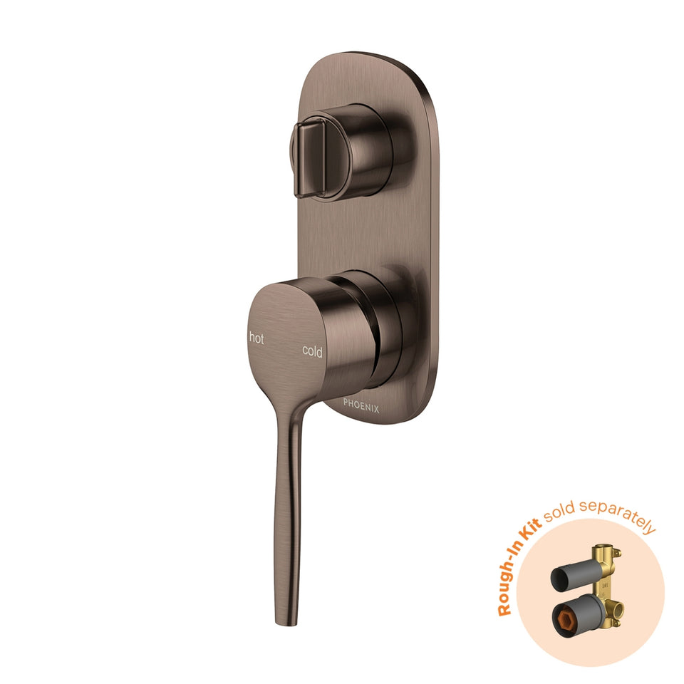 Phoenix Vask SwitchMix Shower / Bath Diverter Mixer (Fit-Off Kit Only) - Brushed Bronze