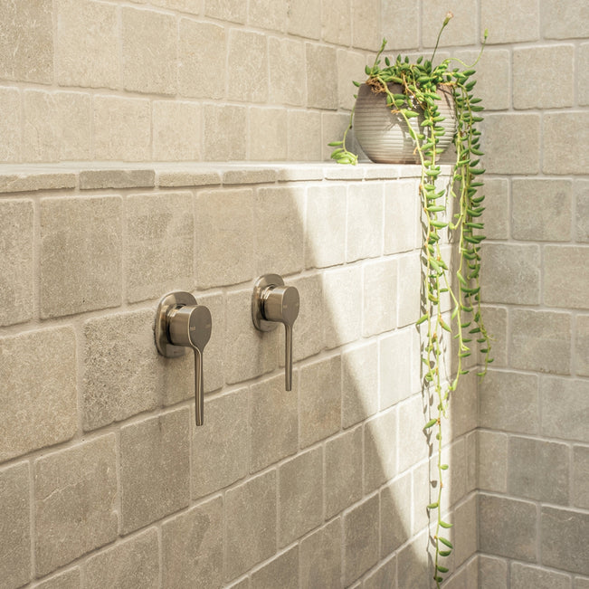 Main Phoenix Switchmix Shower Wall Mixer Complete Kit - Brushed Nickel 139-2800-40-1 - The Blue Space