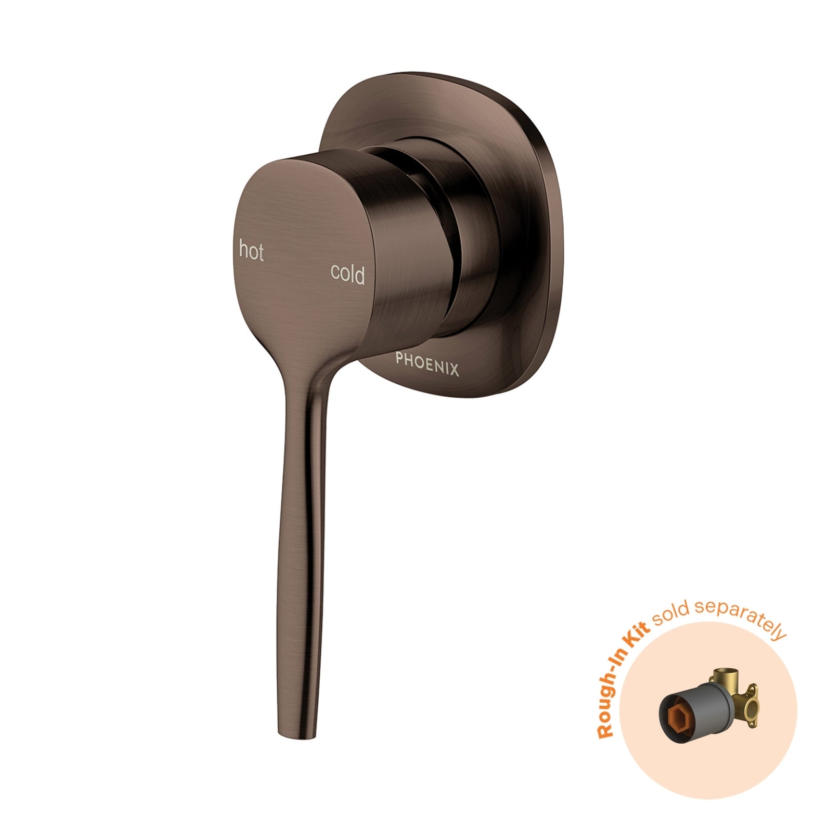 Phoenix Switchmix Shower Wall Mixer Fit Off Kit Only - Brushed Bronze 139-2805-24-1 - The Blue Space