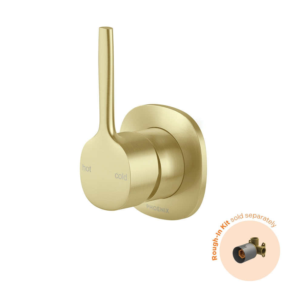 Phoenix Vask SwitchMix Shower / Wall Mixer Pin Up (Fit-Off Kit Only) - Brushed Gold