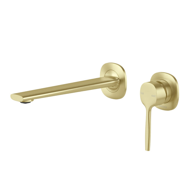 Phoenix Switchmix Wall Basin Bath Mixer Set 200mm Complete Kit - Brushed Gold 139-2810-12-1 - The Blue Space