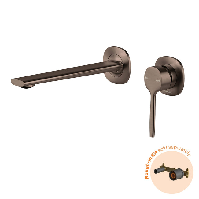 Phoenix Switchmix Wall Basin Bath Mixer Set 200mm Fit Off Kit Only - Brushed Bronze 139-2812-24-1 - The Blue Space