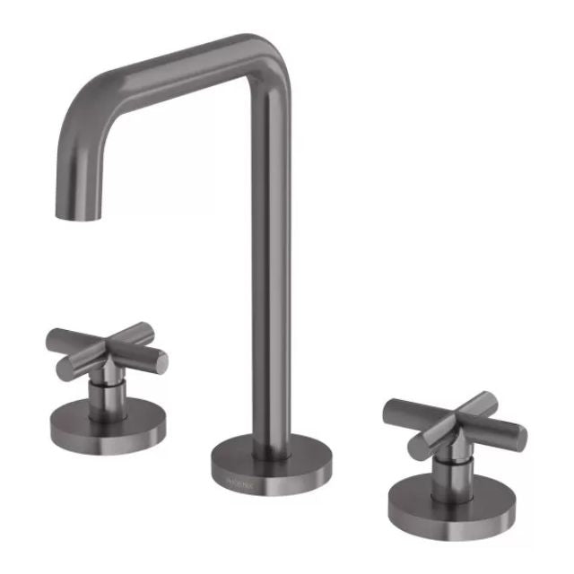 Phoenix Vivid Slimline Plus Basin Set - Brushed Carbon
