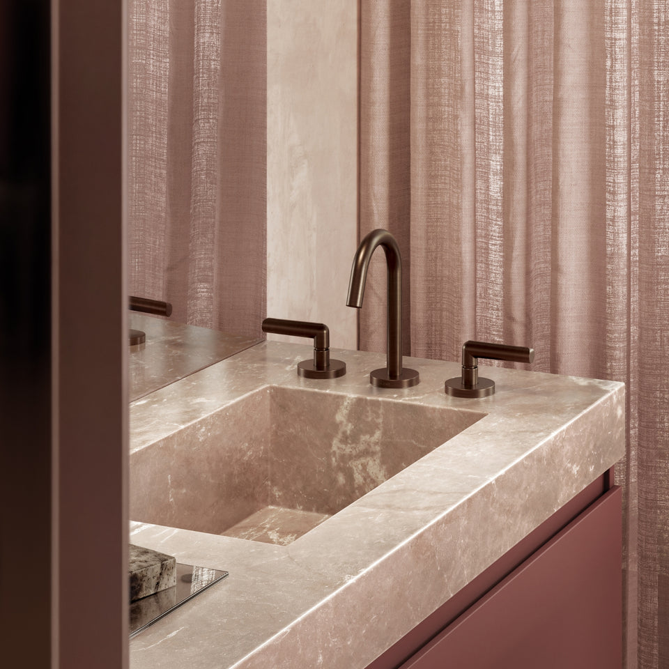 Phoenix Vivid Slimline Plus Lever Basin Set - Brushed Bronze