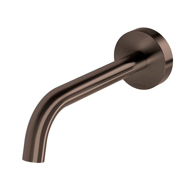 Phoenix Vivid Slimline Plus Wall Basin Bath Outlet 180mm - Brushed Bronze 119-0810-24-1 - The Blue Space