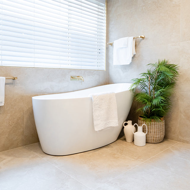 Phoenix Vivid Slimline Single Towel Rail Brushed Gold