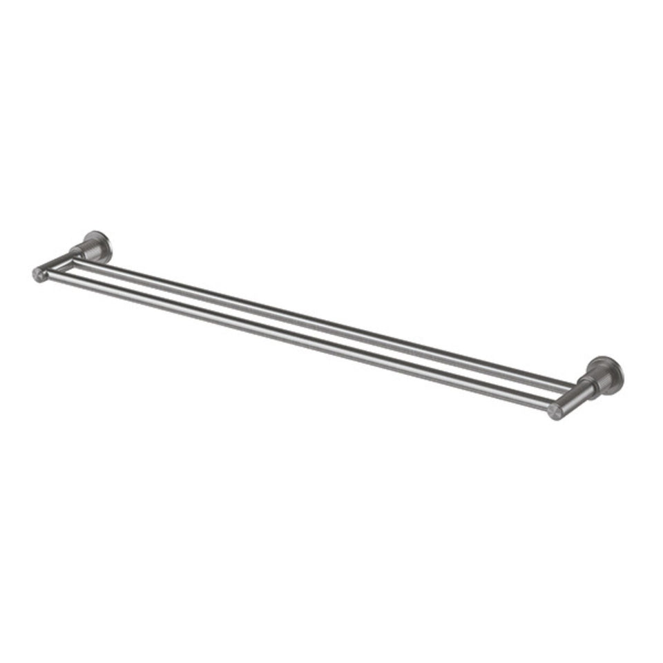 Phoenix Wiltern Double Towel Rail 800mm Brushed Carbon